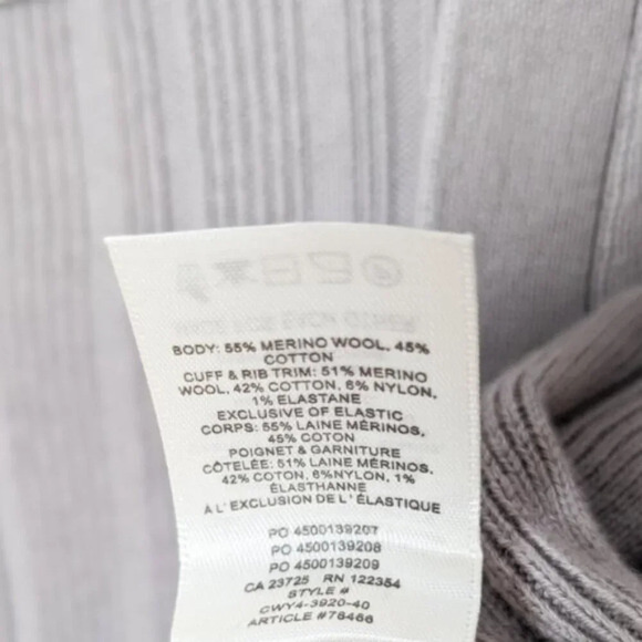 WILFRED Plunge Front Cardigan Wool Sweater XXS ARITZIA - Picture 10 of 11